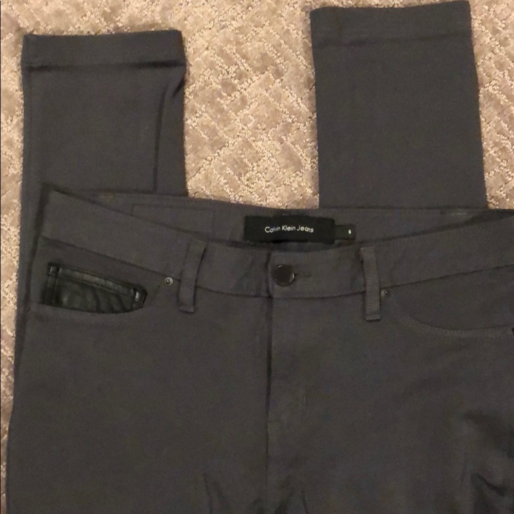 Dark grey gunmetal jeggings